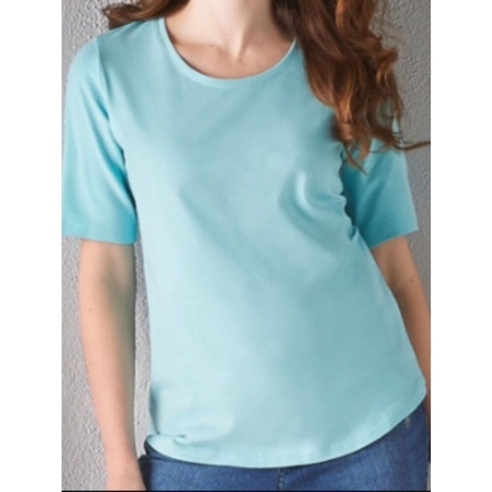 NWOT Denim & Co. Essentials Elbow Sleeve Knit Top | Size 2X